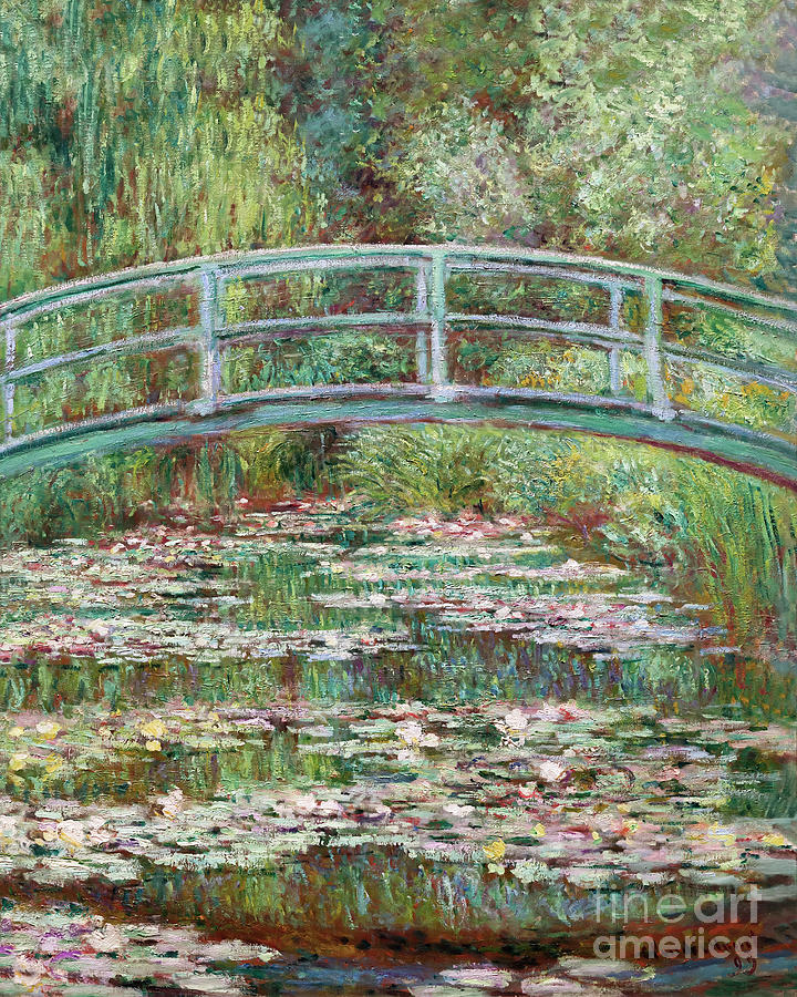 Bridge over a Pond of Water Lilies, 1899 Photograph by Claude Monet ...