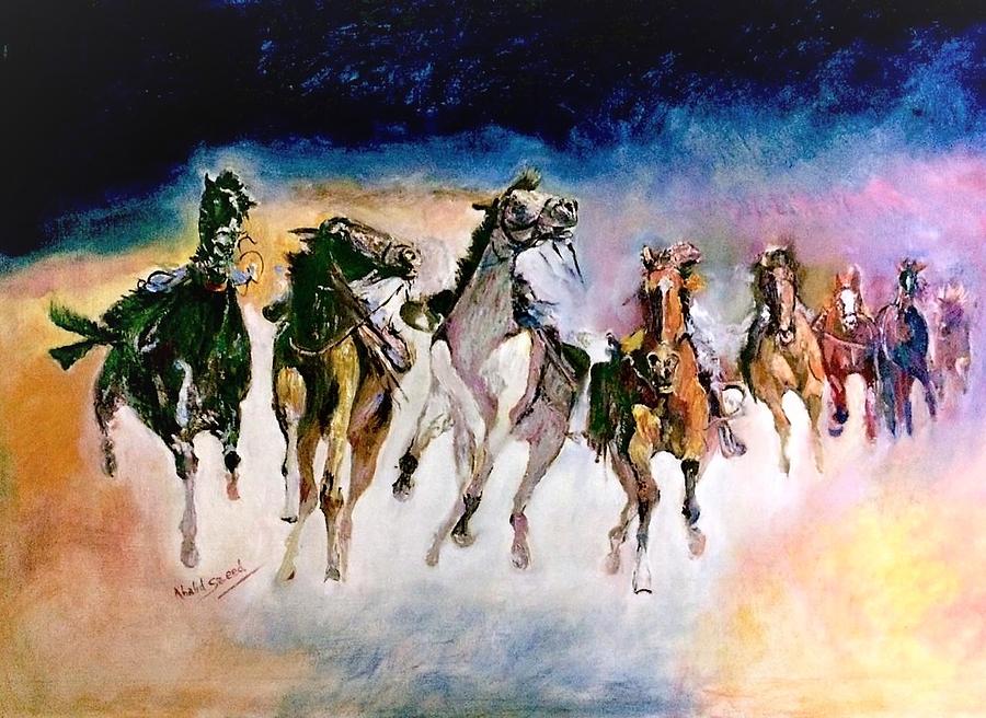Bridled #1 Painting by Khalid Saeed