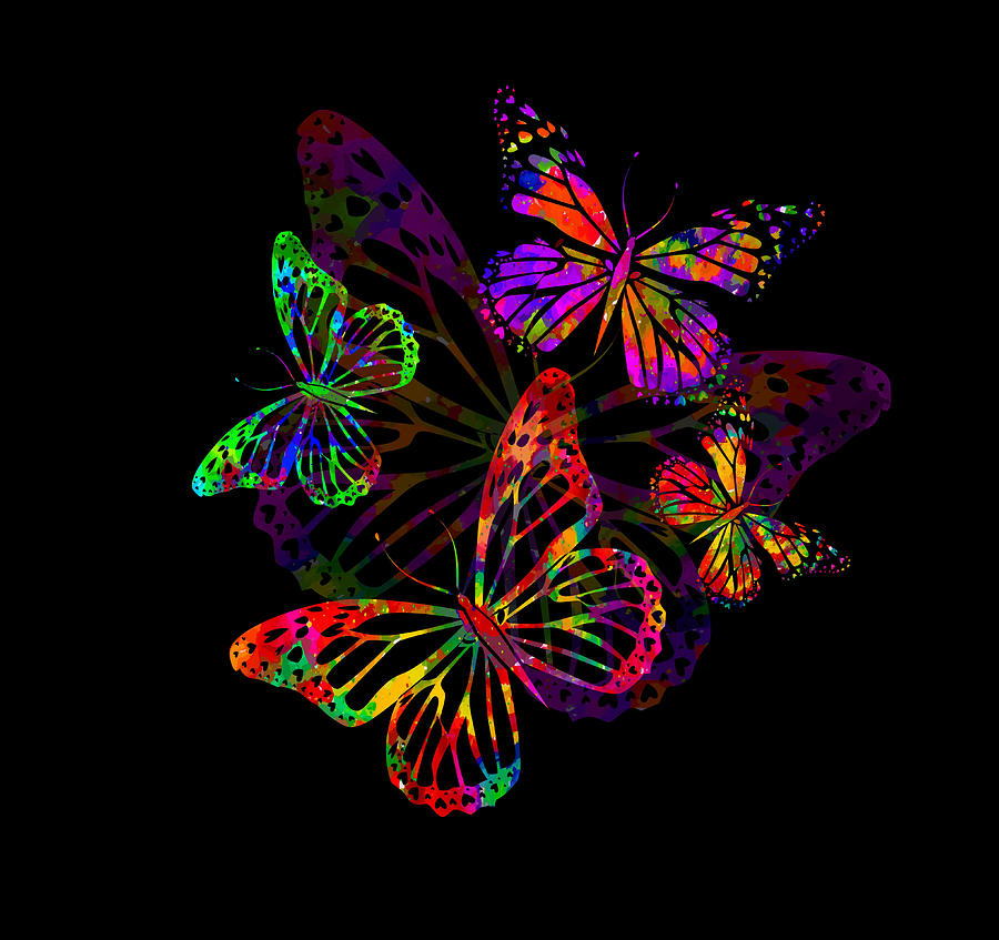 Bright Butterflies Digital Art by Scott Fulton