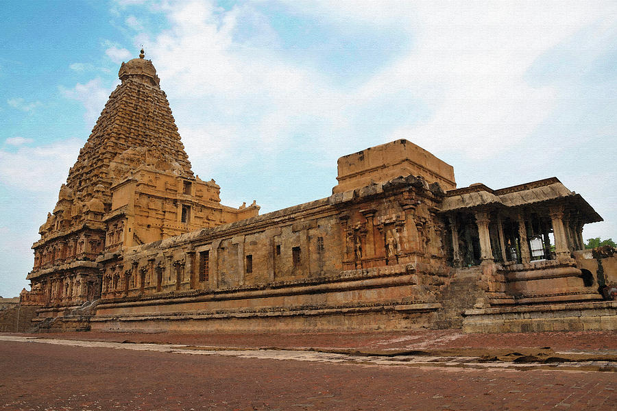 Brihadisvara Temple, Thanjavur Digital Art By Angelo Fernandes - Fine 