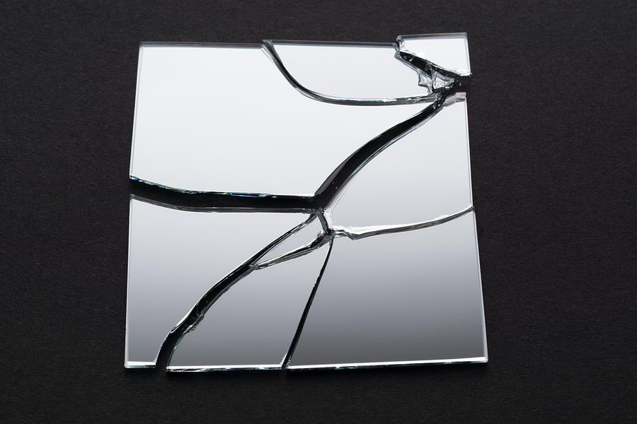 Broken Square Mirror #1 Photograph by MirageC