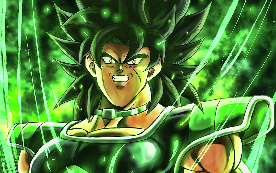 Broly green glare Dragon Ball fan art DBS Dragon Ball Super artwork DBS ...