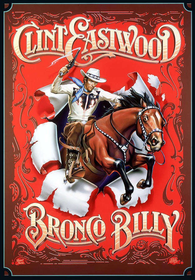Bronco Billy, 1980 - art by Bill Gold Mixed Media by Movie World Posters