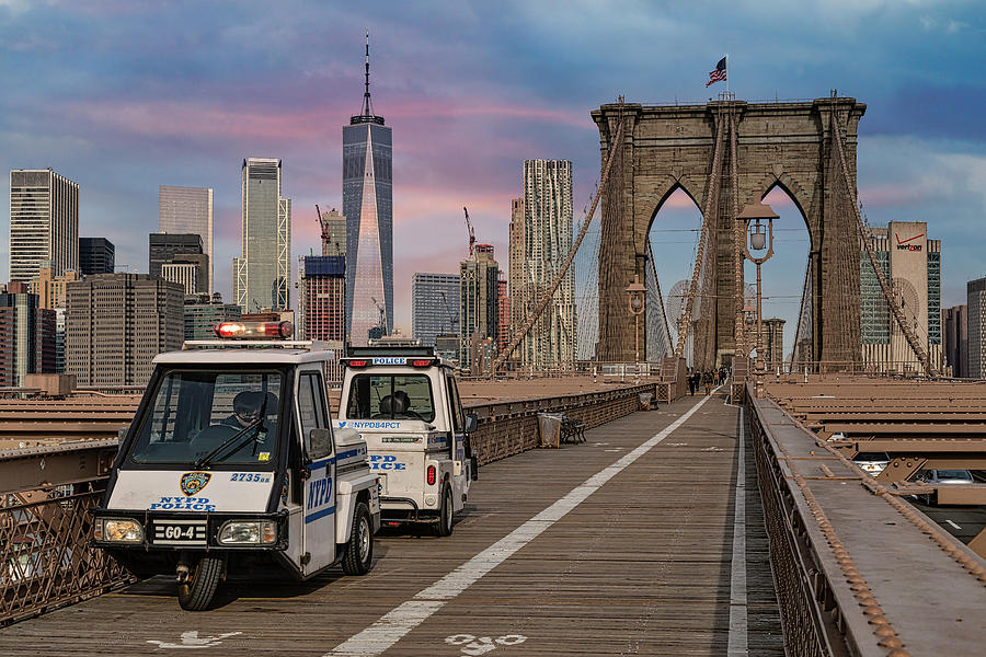 Brooklyn Bridge WTC NYC #3 Photograph by Susan Candelario