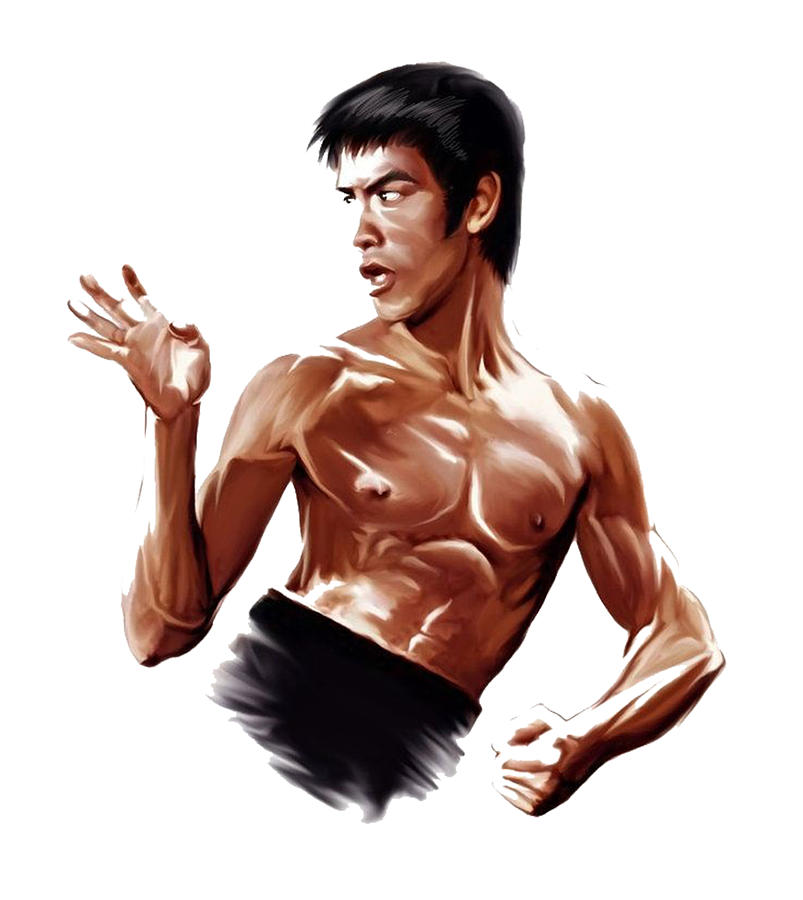 Bruce Lee Pose Digital Art by Rhandz Ballesteros - Fine Art America