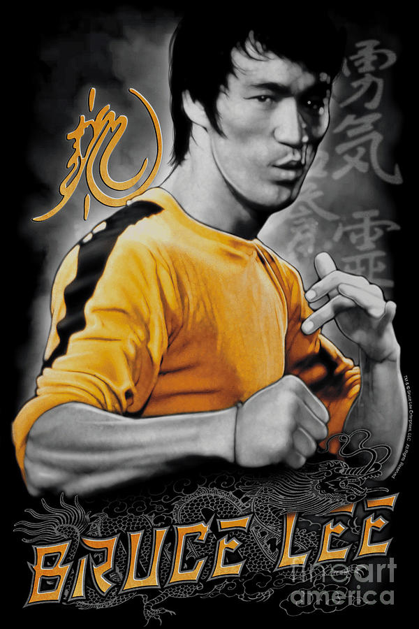 Bruce Lee The Dragon Digital Art by Nicklas Johnsson - Pixels
