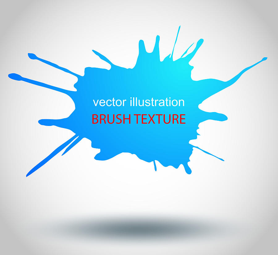 Brush Paint Stains, Vector Splatter #1 Drawing by Josemarques75