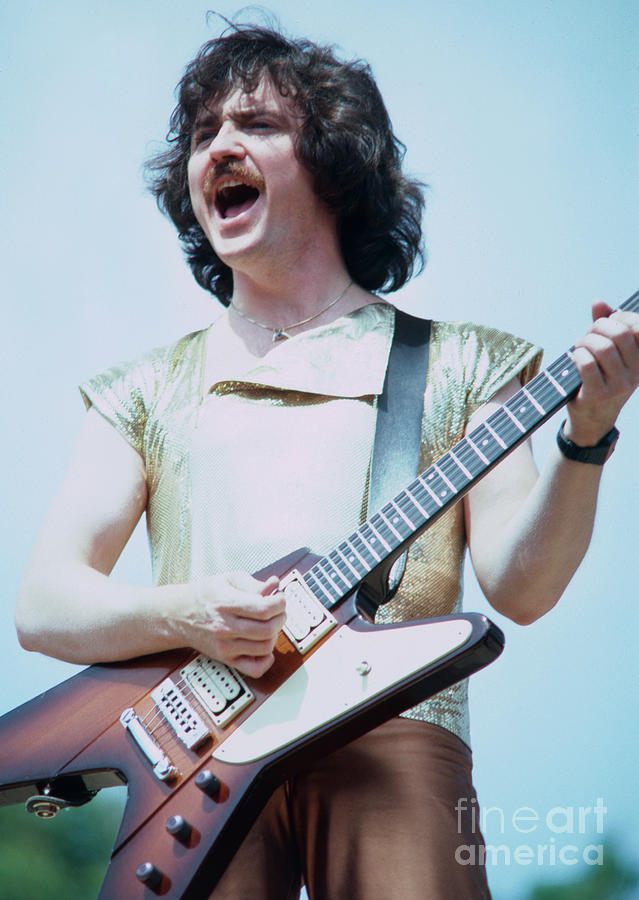 Buck Dharma Photograph - Buck Dharma of Blue Oyster Cult at Day on the Green in Oakland CA - July 4th 1981 #2 by Daniel Larsen