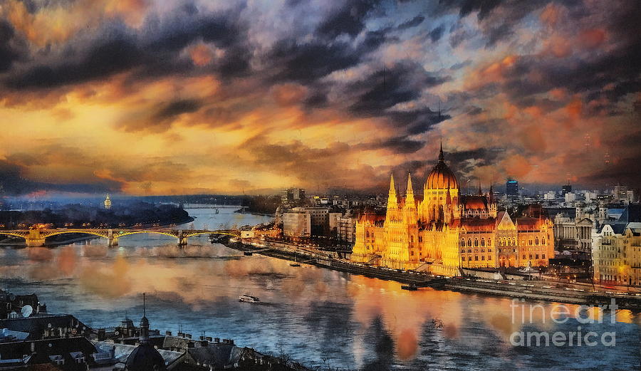 Budapest, Hungary #1 Digital Art by Jerzy Czyz