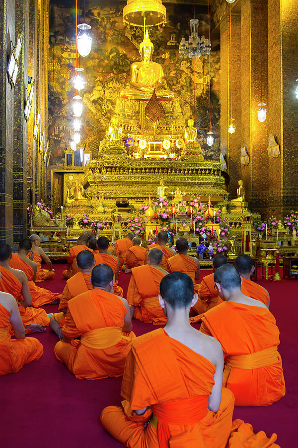 Buddhism Monks. Bangkok, Thailand 01 Photograph