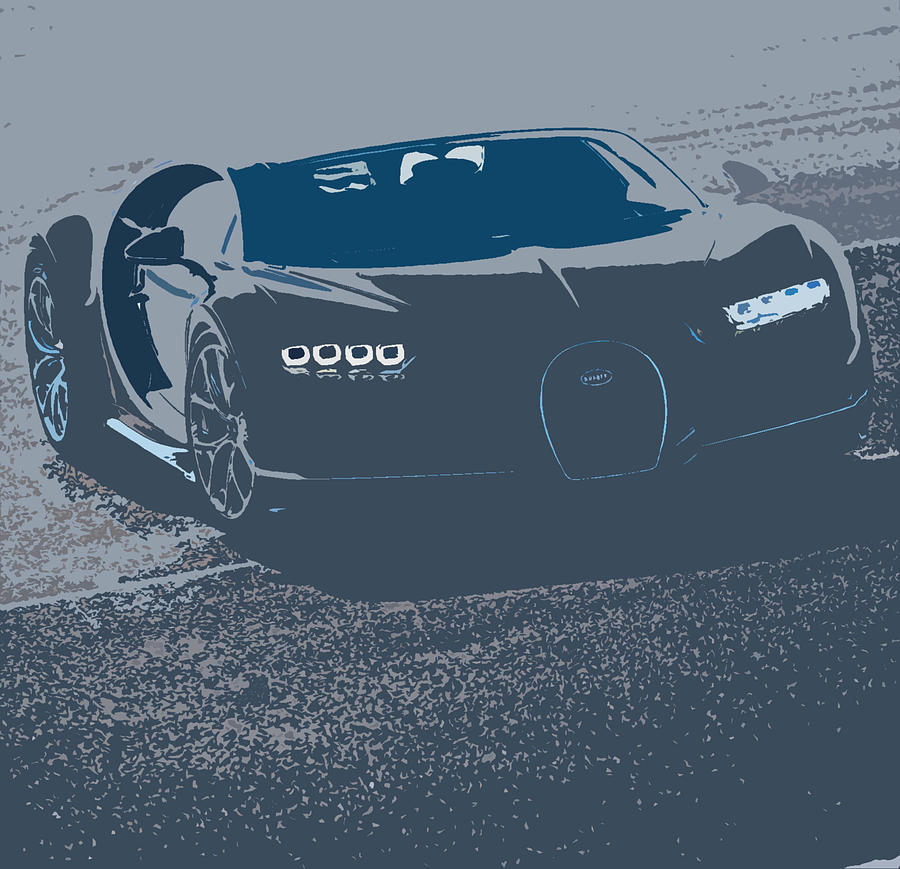 Bugatti Chiron #1 Digital Art by Thespeedart - Pixels