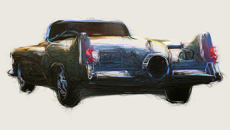 Buick LeSabre Concept Drawing #1 Digital Art by CarsToon Concept