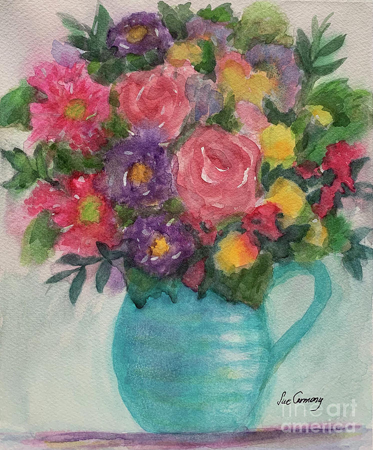 Flower Painting - Bundle of Joy for You by Sue Carmony