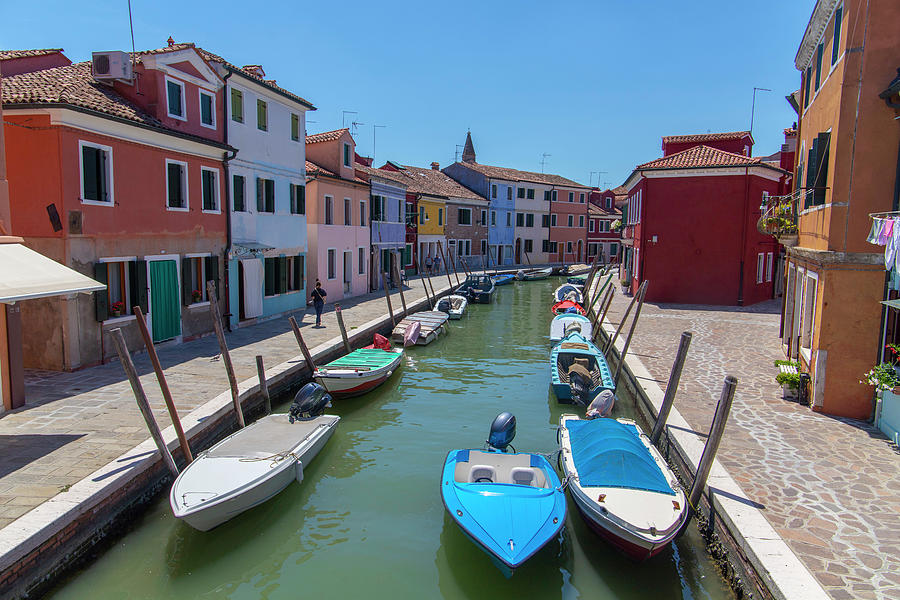 Burano canal #1 Photograph by Pietro Ebner
