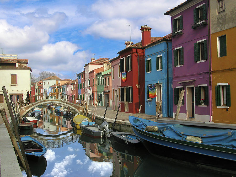 Burano Italy #1 Photograph by Steve Snyder