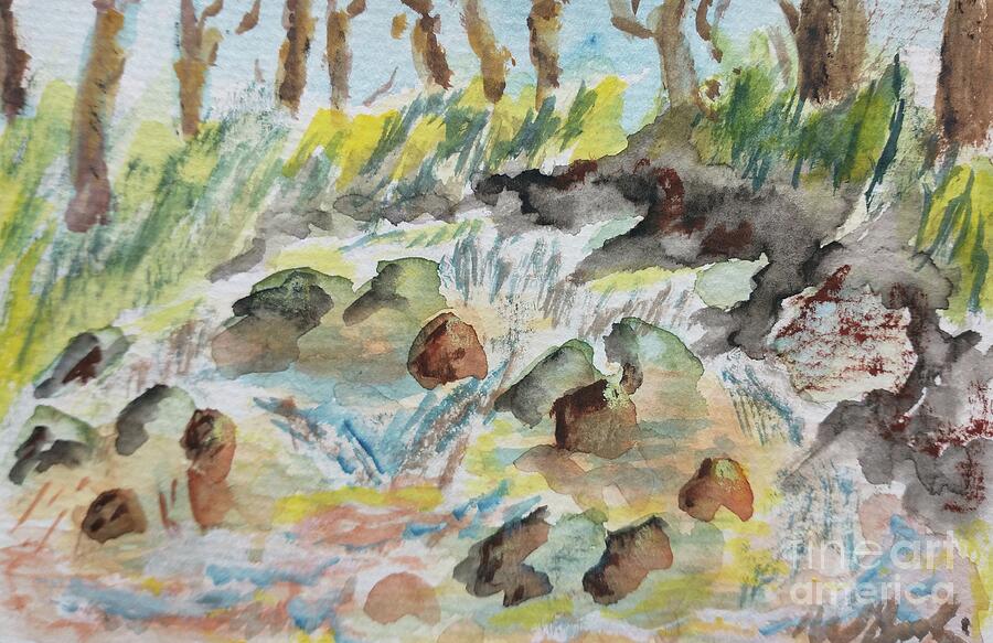 Burch Creek #1 Painting by Walt Brodis
