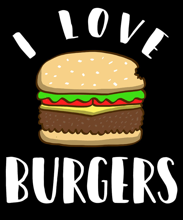 Burgers Cute Fast Food Digital Art by Michael S - Fine Art America