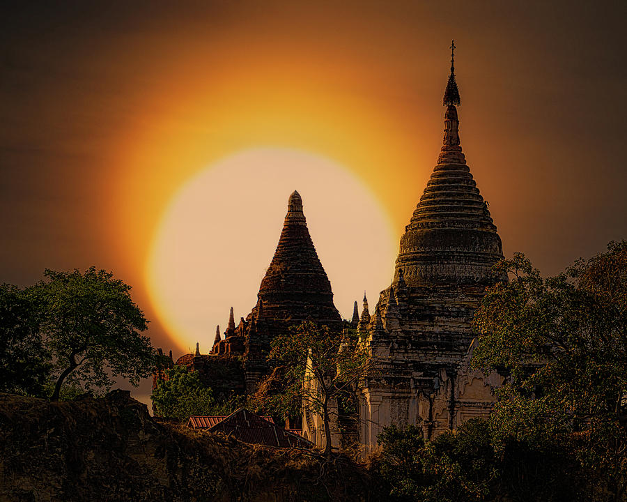 Burmese Sunset #1 Photograph by Chris Lord