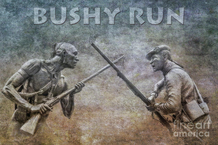 Bushy Run Battlefield Monument #1 Digital Art by Randy Steele