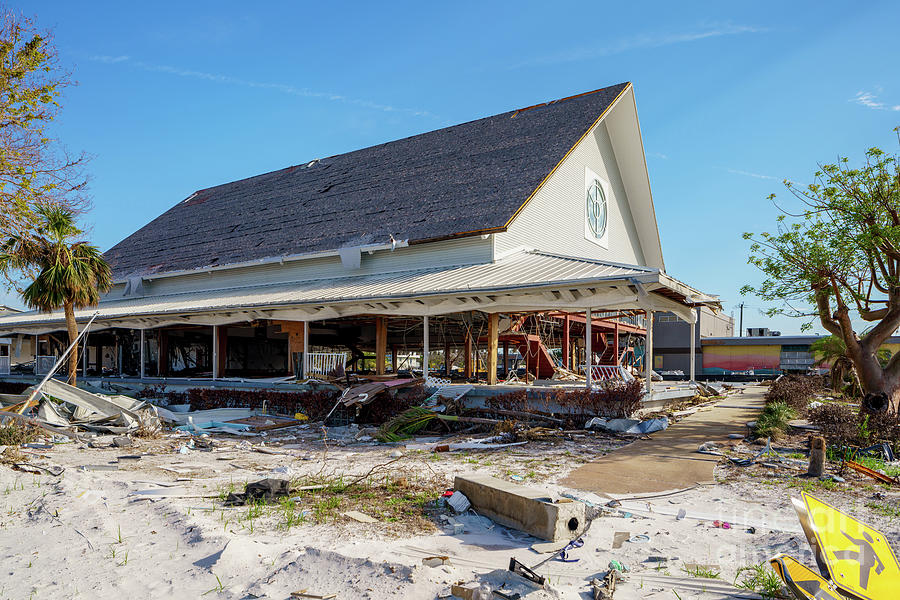 Businesses barely standing after Hurricane Ian aftermath Photograph by ...