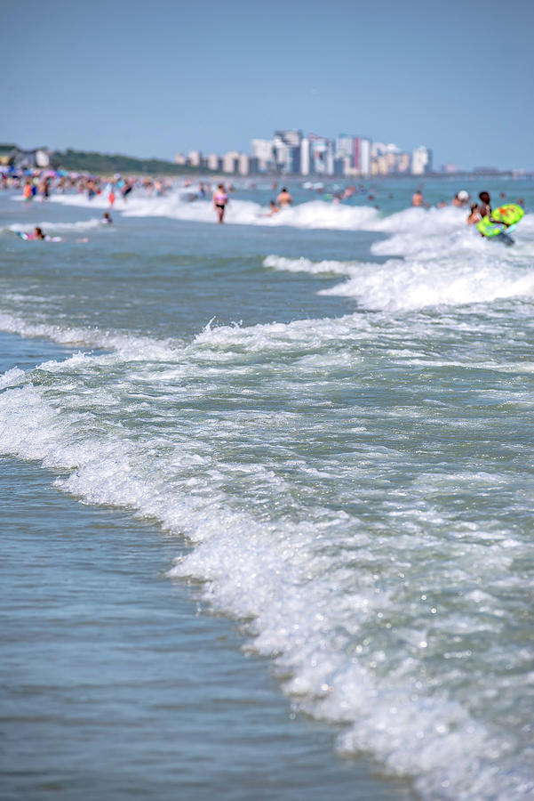 Busy With People Myrtle Beach On A Hot Summer Day #1 Photograph by Alex Grichenko