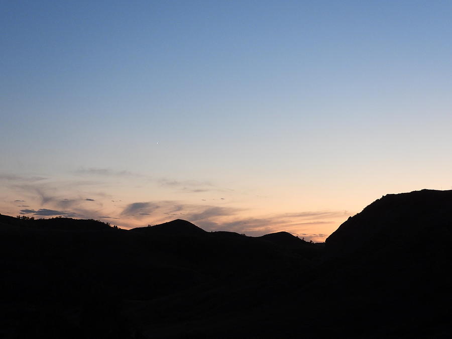 Butte Silhouette #1 Photograph by Amanda R Wright