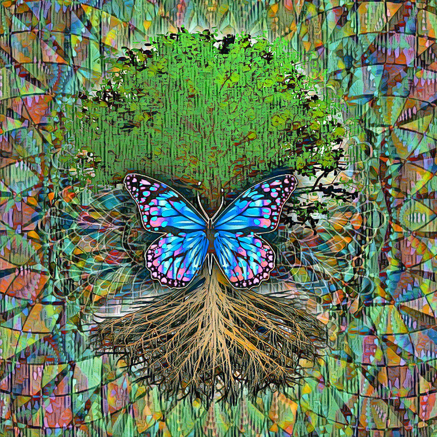 Butterfly Tree #2 Digital Art by Amelia Carrie