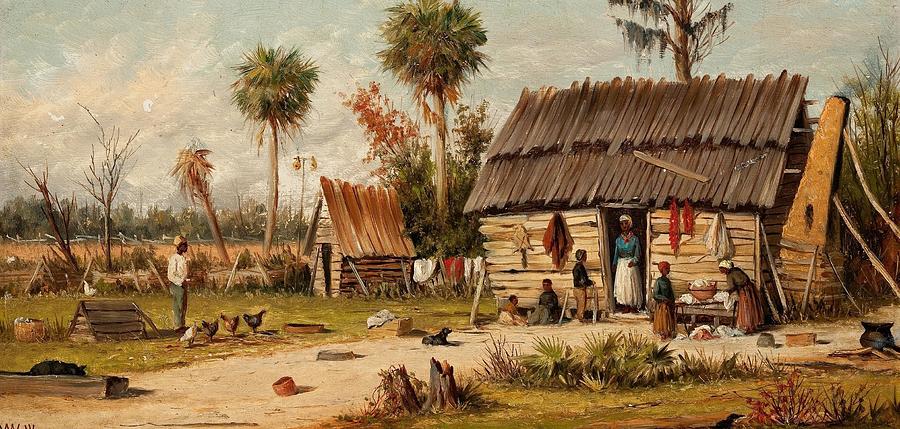 Cabin Scene Drawing By William Aiken Walker American Fine Art America