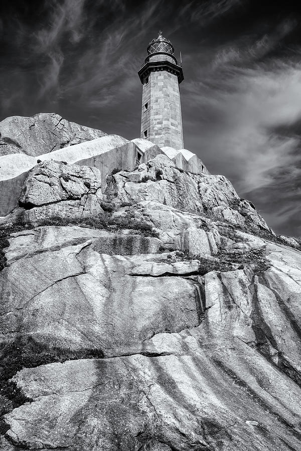 Cape Villan Lighthouse - C1706-0669-BW Photograph by Jordi Carrio Jamila