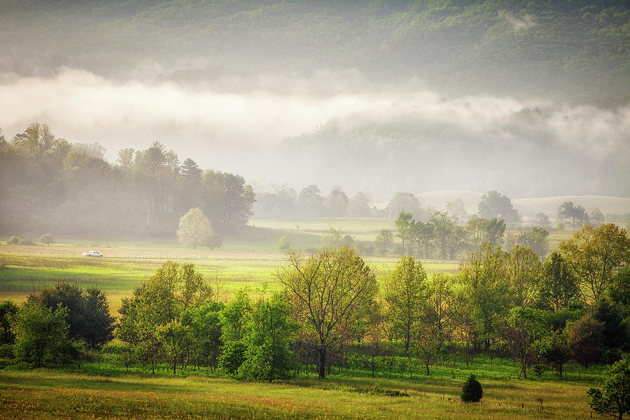 Cades Cove In The Clouds Photograph