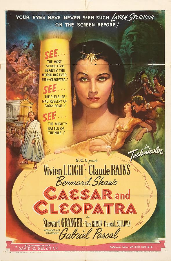 Claude Rains Mixed Media - Caesar and Cleopatra - 1945 by Movie World Posters