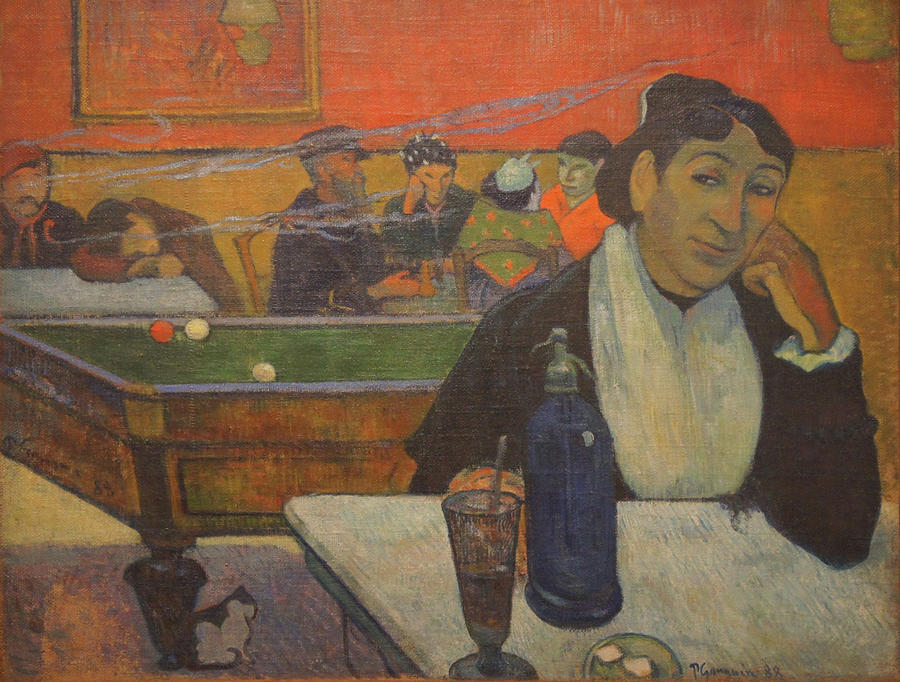 Cafe at Arles #1 Painting by Paul Gauguin