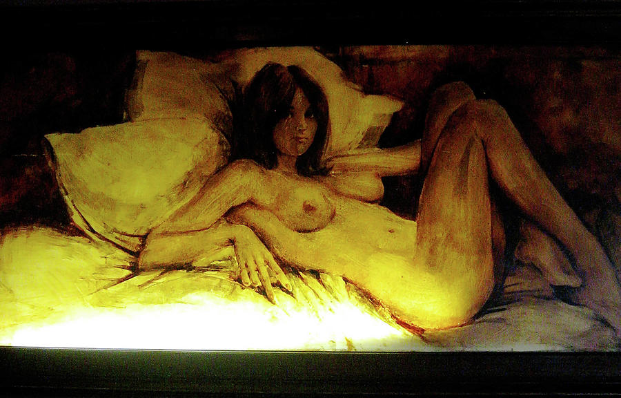 Nude Photograph - Cafe Bar Astoria Girl #2 by Chris Goldberg