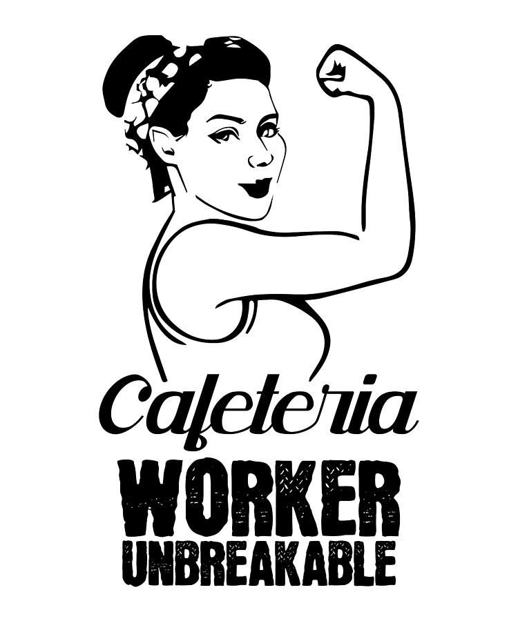 Cafeteria Worker Unbreakable Lunch Lady Digital Art by Florian Dold Art -  Pixels