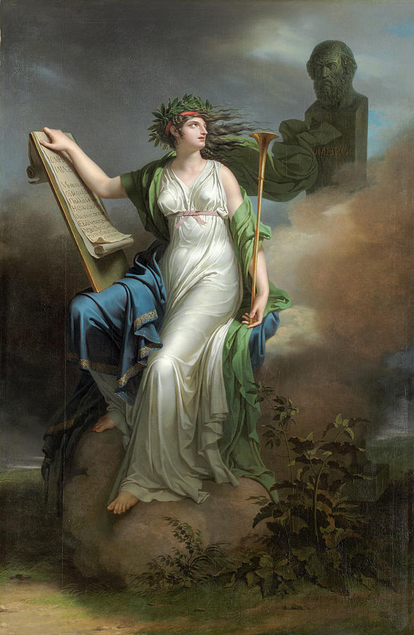 Calliope, Muse of Epic Poetry #1 Painting by Charles Meynier