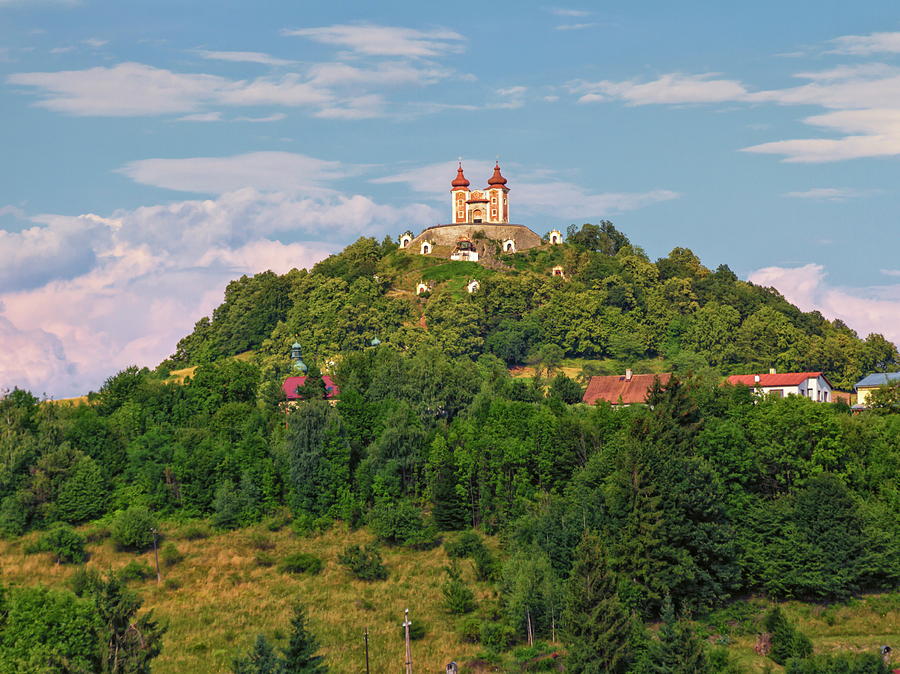 Calvary on Scharffenberg hill in Banska Stiavnica, Slovakia #1 Photograph by Elenarts - Elena Duvernay photo
