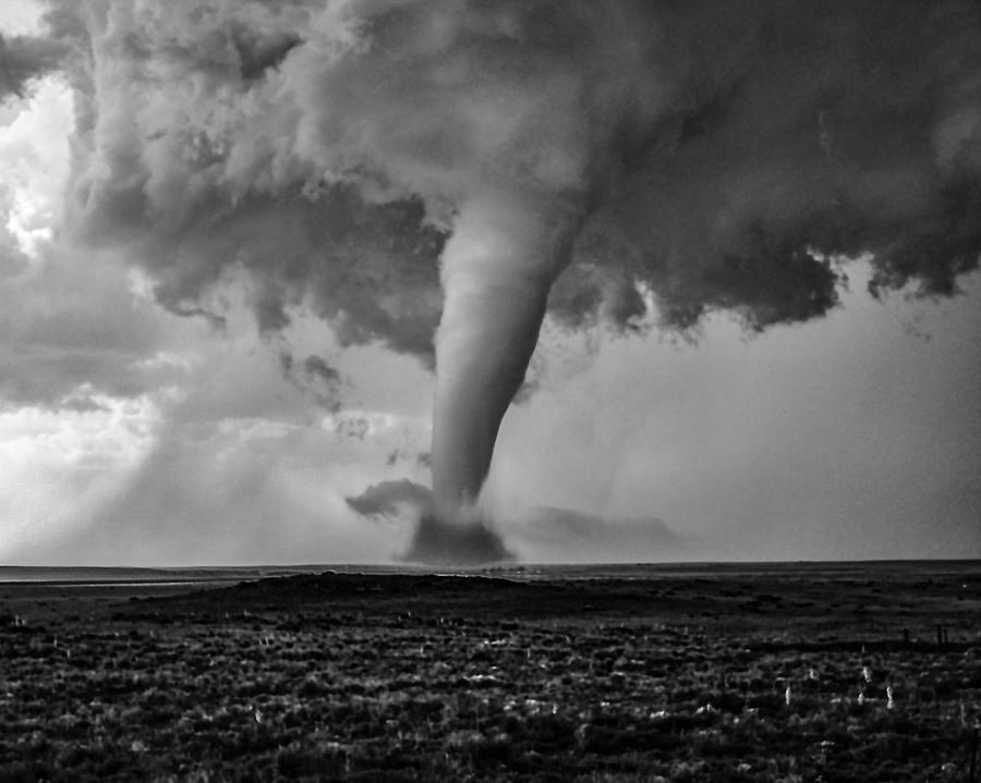 Campo Tornado Black and White #1 Photograph by Ed Sweeney