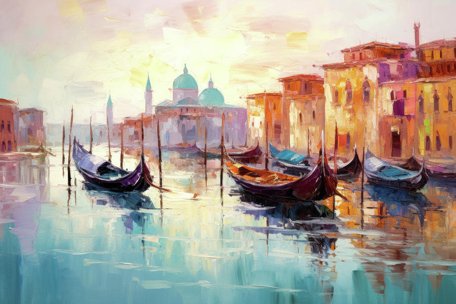 Venice Digital Art - Canal Grande #1 by Imagine ART