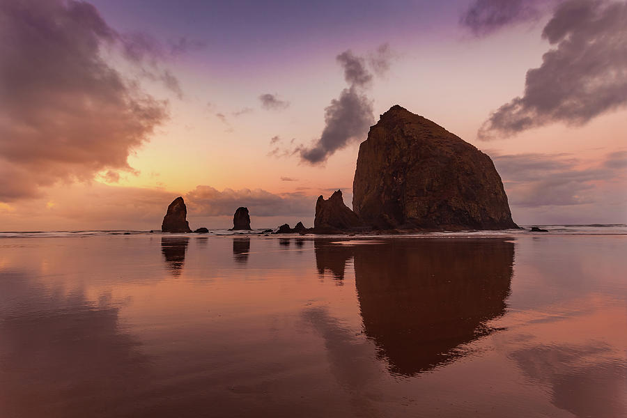 Cannon Beach Reflections Photograph