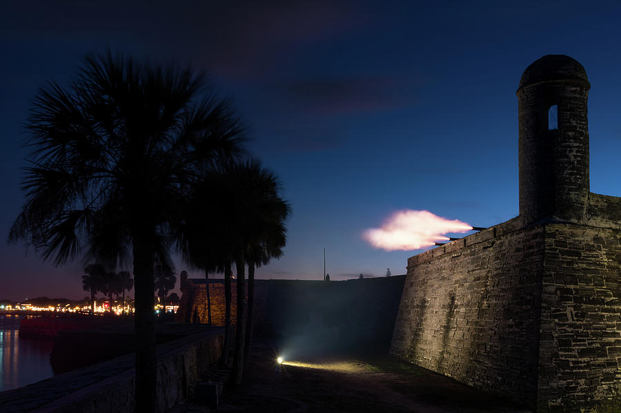 Cannon Fire at Castillo de San Marcos, St. Augustine, Florida #1 Photograph by Dawna Moore Photography