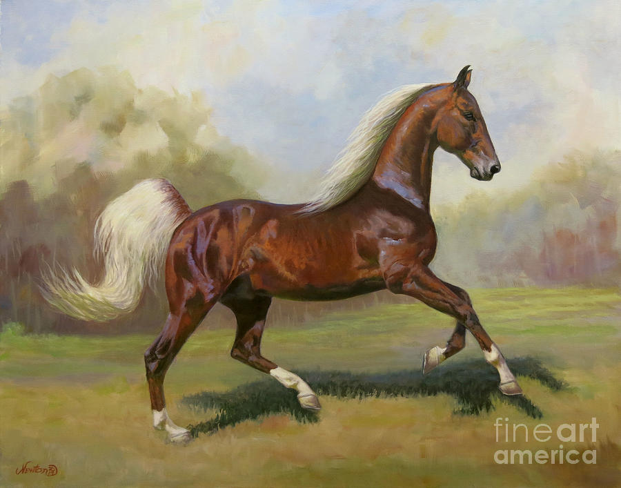 Horse Painting - Canter #1 by Jeanne Newton Schoborg
