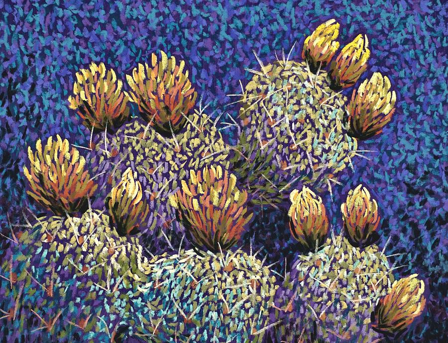 Canyon Cactus #1 Pastel by Candy Mayer