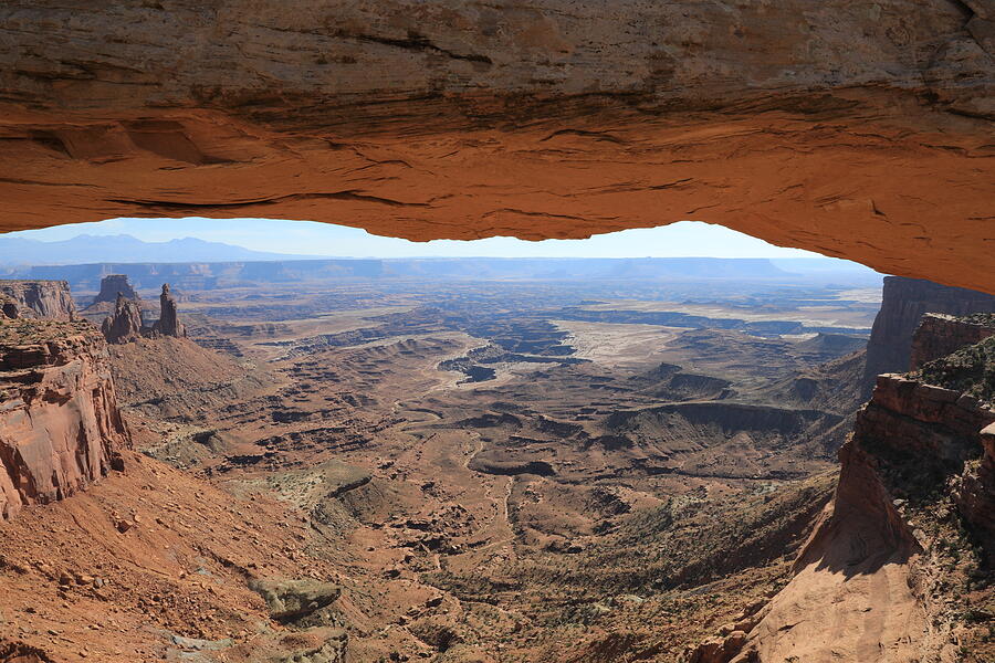 Canyonlands National Park - View from Mesa Arch #3 Photograph by Richard Krebs