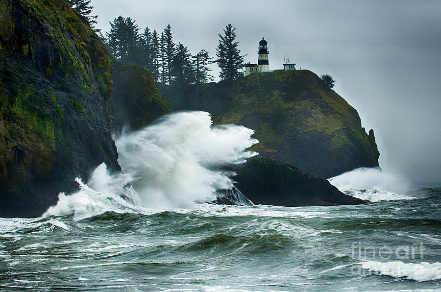 Lighthouse Photograph - Cape Disappointment Lighthouse  #1 by Bob Christopher