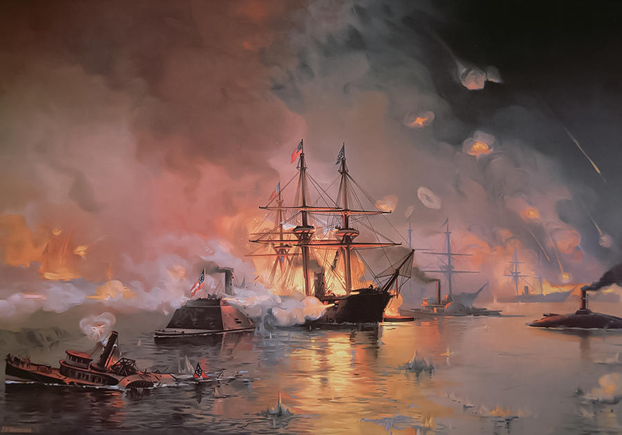 Capture Of New Orleans By Julian Oliver Davidson Painting