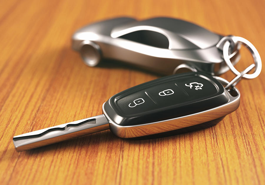 Car key and keying #1 Photograph by Ktsdesign/science Photo Library