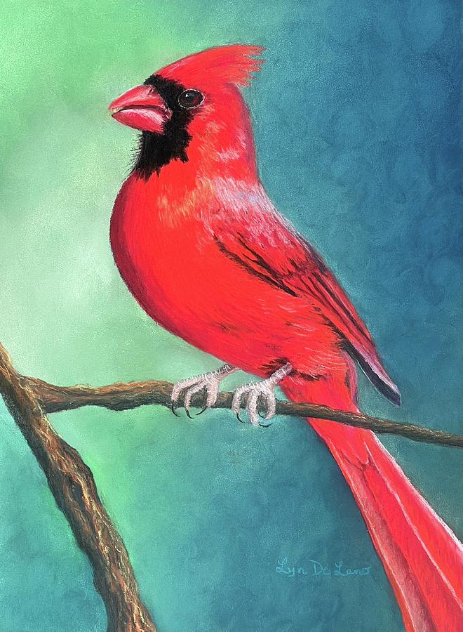 Cardinal #1 Pastel by Lyn DeLano