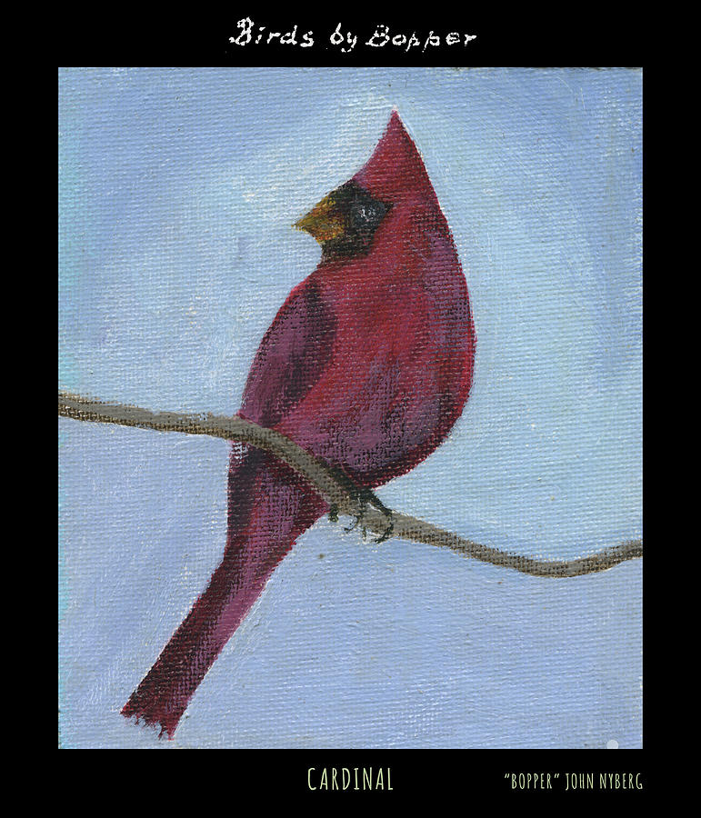 Cardinal Painting by Tim Nyberg