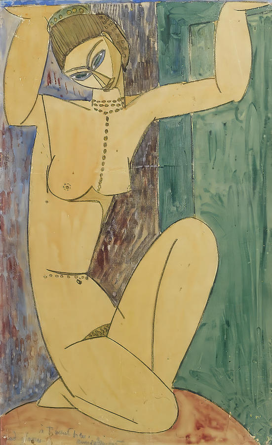 Cariatide 1913 #1 Painting by Amedeo Modigliani Cariatide 1913 #1 Painting by Amedeo Modigliani