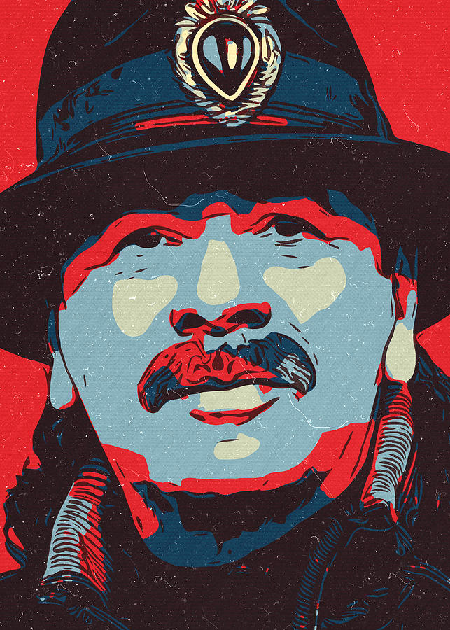 Carlos Santana Artwork Painting by Taoteching Art